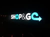 Shop&Go Tabelası Gece Görünüm